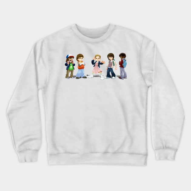 Stranger Kids Crewneck Sweatshirt by cseguritanart